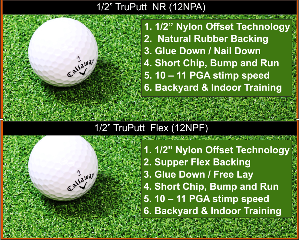 Nylon putting green kits